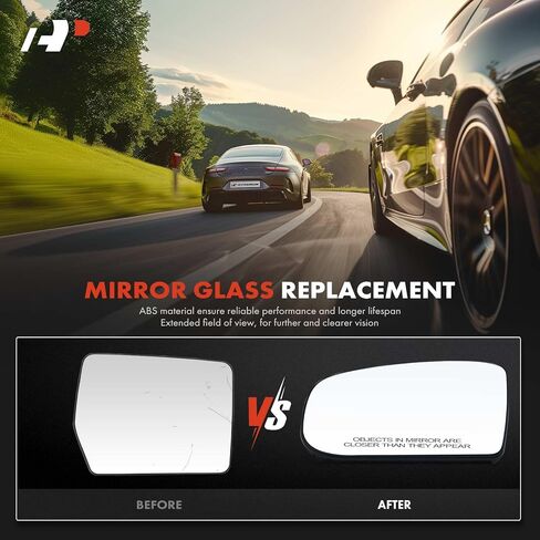 A-Premium Left Driver Side Heated Mirror Glass with Backing Plate - Compatible with Mercedes-Benz S430 S500 2000-2002, S55 AMG 2001-2002, S600 2000-2002, CL500 2000-2002, CL55 AMG CL600 2001-2002 in Saudi Arabia