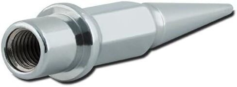 Spiked Lugz - Dually Chrome 14x1.5 Thread 4.9" Overall Length kit Contains 32 Lugs & 1 Key -7004K8 in Saudi Arabia