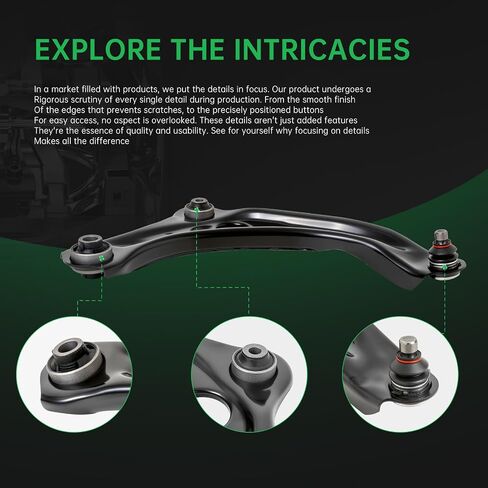 AUQDD 10Pc Front End Suspension Kit Fit For 2017-2020 Ni-ssan Kicks (To 12/20), 2 Lower Control Arm w/Ball Joint 2 Sway Bar Link 4 Outer Inner Tie Rod End (# 527-037 K623798 K750098 101-8578 ES800965) in Saudi Arabia