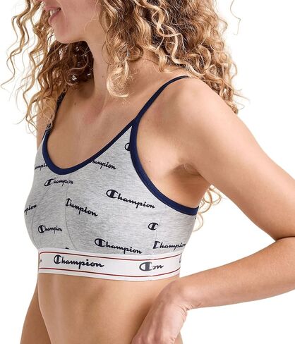 Champion Womens Heritage Bralette, Cotton Stretch Pullover Bra, Moisture Wicking Bra, Single Or 2-Pack in Saudi Arabia