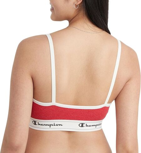 Champion Womens Heritage Bralette, Cotton Stretch Pullover Bra, Moisture Wicking Bra, Single Or 2-Pack in Kuwait