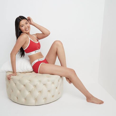 Champion Womens Heritage Bralette, Cotton Stretch Pullover Bra, Moisture Wicking Bra, Single Or 2-Pack in Kuwait