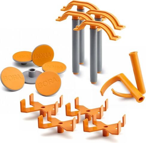 طقم رافعات بورا حريش مكون من 9 قطع وخطافات مكونة من قطعتين مع حقيبة ملحقات لحوامل عمل بورا حريش، CB0912K in Kuwait