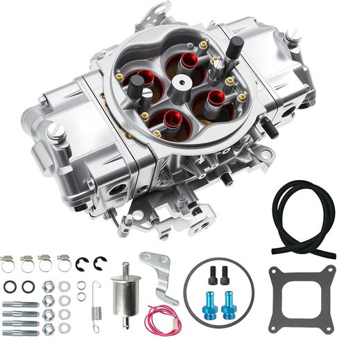 BR-67199 Carburetor 650 CFM 4150 Model 4 Barrel Double Pumper Race Carburettor Compatible for Holley Quick Fuel Brawler Diecast Race Series Mechanical Secondary Square Bore Flange in Saudi Arabia