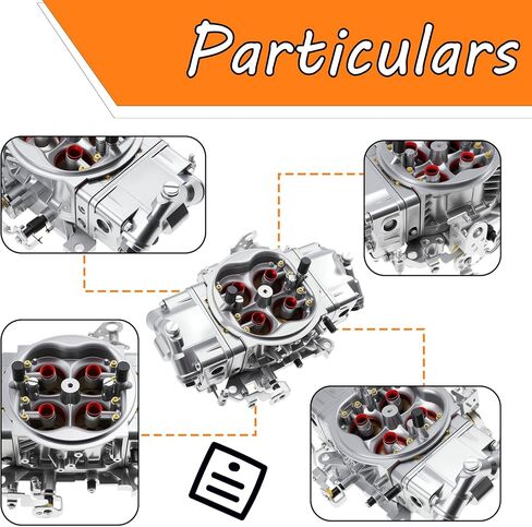 BR-67199 Carburetor 650 CFM 4150 Model 4 Barrel Double Pumper Race Carburettor Compatible for Holley Quick Fuel Brawler Diecast Race Series Mechanical Secondary Square Bore Flange in Saudi Arabia