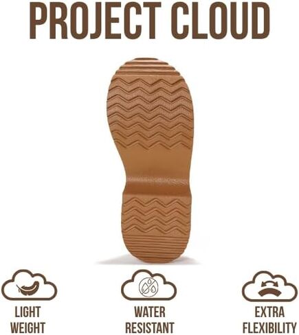قباقيب Project Cloud للنساء - قباقيب من جلد الغزال الأصلي من إسفنج الذاكرة، نعل غير قابل للانزلاق، قباقيب نسائية - أحذية نسائية سهلة الارتداء وقباقيب نسائية - أحذية مريحة للنساء 2024 (Johnna) in Kuwait
