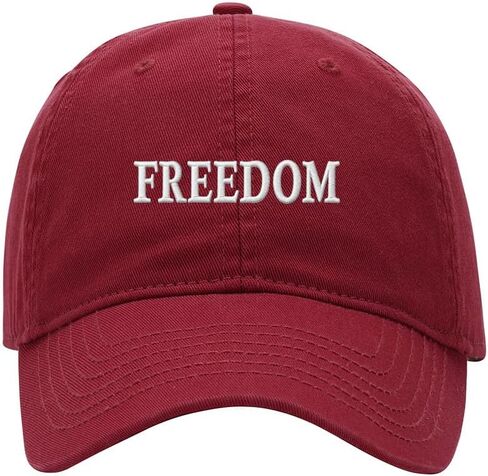 Baseball Cap for Men Women Freedom Charlie Kirk Embroidered Washed Cotton Dad Hat Baseball Caps in Saudi Arabia