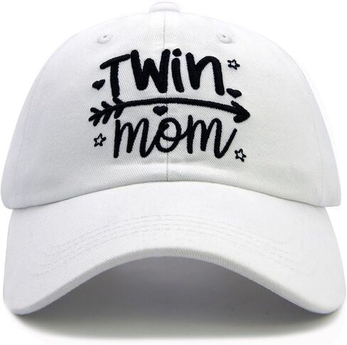 قبعة بيسبول نسائية من Twin Mom Gift، قبعة قطنية قابلة للتعديل لأمهات التوائم، أمومة أنيقة in Kuwait