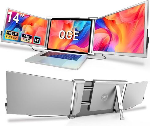 Portable Monitor for Laptop, 15.6'' 1080P FHD Laptop Screen Extender Dual Monitor- USB C HDMI Plug & Play Laptop Monitor Extender Speaker & Stand for Wins,Mac,Phone,Switch,PS4/5 in Saudi Arabia