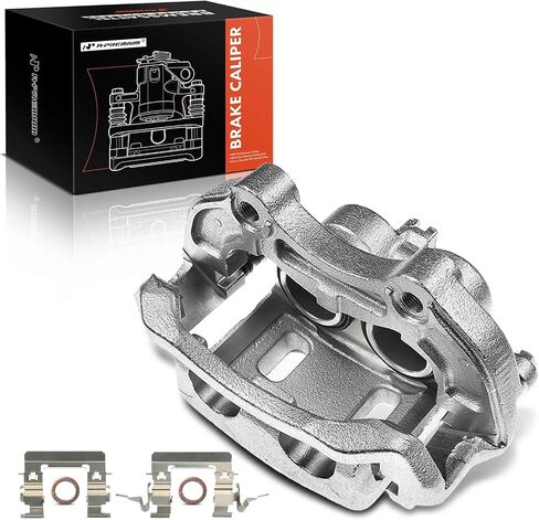 A-Premium Disc Brake Caliper Assembly with Bracket Compatible with Select Nissan and Infiniti Models - 350Z 2006-2009, G35 2005-2007 - Front Left Driver Side in Saudi Arabia