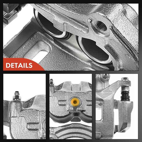 A-Premium Disc Brake Caliper Assembly with Bracket Compatible with Select Nissan and Infiniti Models - 350Z 2006-2009, G35 2005-2007 - Front Left Driver Side in Saudi Arabia
