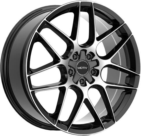 Motiv 435MB 17x7.5 5x100/5x4.5" +40mm Black/Machined Wheel Rim 17" Inch in Saudi Arabia