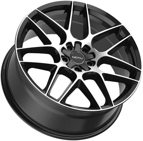 Motiv 435MB 17x7.5 5x100/5x4.5" +40mm Black/Machined Wheel Rim 17" Inch in Saudi Arabia