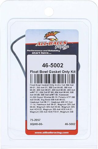 مجموعة حشية الوعاء العائم لجميع الكرات فقط 46-5002 متوافقة مع/استبدال لـ ARCTIC CAT 250 2x4 1999-2001، 250 4x4 2001، 300 2x4 1998-2000، 300 4x4 1998-2000، 400 2x4 1998-2001 in Saudi Arabia