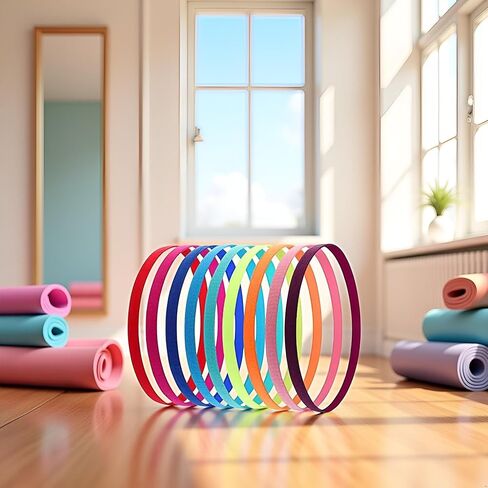6 Pcs Colored Thin Elastic Headbands Skinny Stretchy Headbands for Women Girls Yoga Sports Hair Band with Non Slip Silicone Grip Athletic for Women Hair Accessories in Saudi Arabia