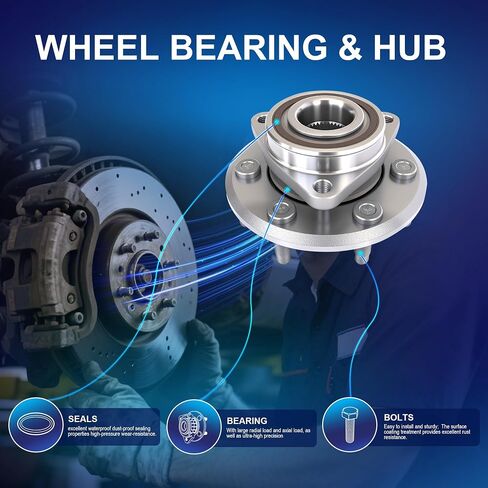 513277 Front or Rear Wheel Bearing Hub Assembly Fit for 08-17 Buick Enclave 09-17 Chevy Traverse 07-16 GMC Acadia 17 GMC Acadia Limited 07-10 Saturn Outlook 6 Lugs with ABS in Saudi Arabia