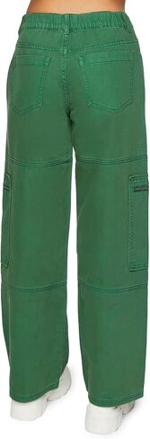 Forever 21 Women's Mid-Rise Denim Cargo Pants in Saudi Arabia
