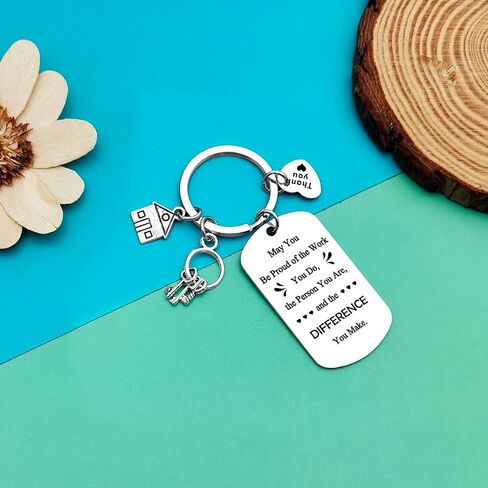 Realtor Gifts Keychain Appreciation Gifts for Salesman Real Estate Agent Gifts Thank You Jewelry Gifts Salesperson Gift Graduation Gifts Closing Gifts for Realtors Coworkers Employees Going Away Gift in Saudi Arabia
