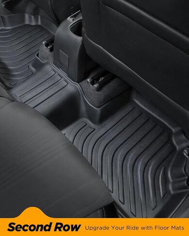 All Weather Floor Mats Full Set for Chevy Trax 2014-2023 for Buick Encore 2013-2023, Custom Fit for Front Rear Row & Trunk Mat Cargo Liner, Heavy Duty TPE Black Car Accessories in Saudi Arabia