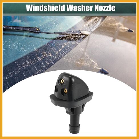 Windshield Wiper Washer Nozzle Spray Jet Fit for Suzuki Grand Vitara - Pack of 2 Black Replacement in Saudi Arabia