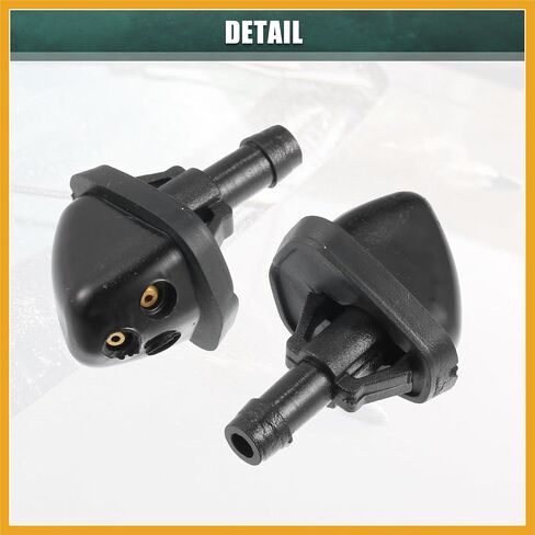 Windshield Wiper Washer Nozzle Spray Jet Fit for Suzuki Grand Vitara - Pack of 2 Black Replacement in Saudi Arabia