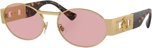 Versace Unisex Sunglasses Matte Gunmetal Frame, Grey Mirror Silver Lenses, 56MM in Saudi Arabia