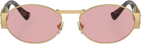 Versace Unisex Sunglasses Matte Gunmetal Frame, Grey Mirror Silver Lenses, 56MM in Saudi Arabia