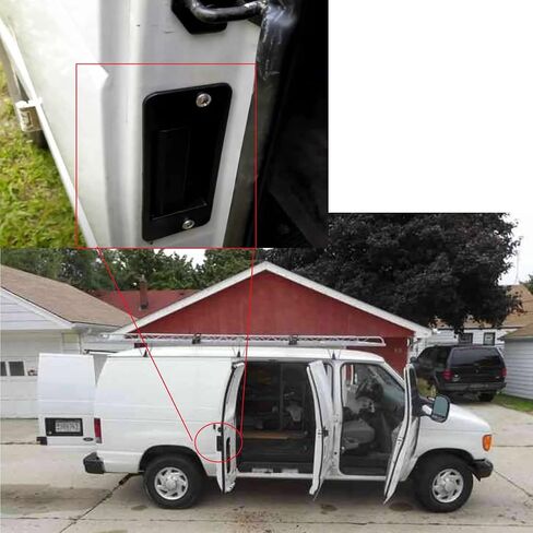 6C2Z-1543401-AA Door Handle for E150 E250 E350 E450 1992-2019 Rear Left Cargo Door or Right Passenger Side Door Replaces 80916 F2UZ-1543401-A in Saudi Arabia