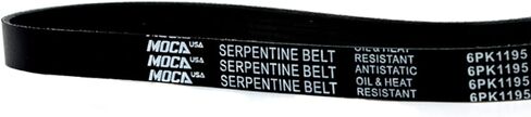 MOCA 4PK1120 & 6PK1195 2 Pcs EPDM Serpentine Belts fits for Honda 2003-2004 Pilot EX Sport Utility 4-Door 3.5L, 2003-2004 Pilot LX, for Acura 2001-2002 MDX, and More in Saudi Arabia