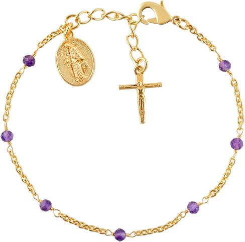 InfinityGemsArt Larimar Jewelry For Women Natural Gemstones Link Bracelets, Birthstone Blue Beads Crystals and Healing Stones Gold Bracelet, 18K Gold Plated Chain 8 inch, Protection Bracelet in Saudi Arabia