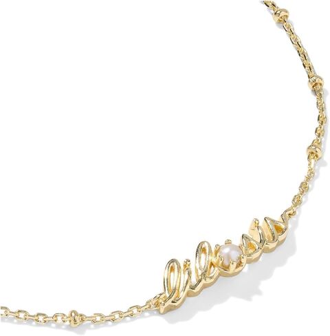 كيندرا سكوت، سوار نسائي من Lil Sis Delicate Chain، مصنوع من لؤلؤ المياه العذبة الذهبي، مقاس واحد in Kuwait