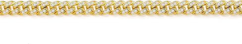 سوار تنس من Gem Stone King 1.00 قيراط مويسانيتي أبيض بسلسلة كبح للنساء من الفضة المطلية بالذهب الأصفر عيار 18 قيراط | قابل للتعديل حتى 8.5 بوصة in Saudi Arabia