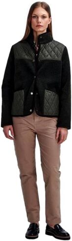 معطف صوف برامبلز للنساء من بربور، زيتوني in Kuwait