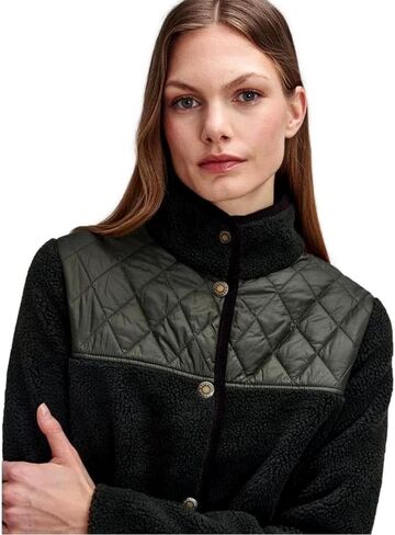 معطف صوف برامبلز للنساء من بربور، زيتوني in Kuwait