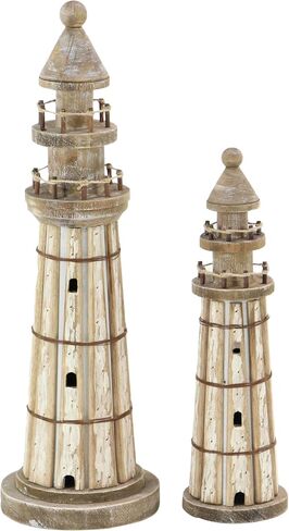 Deco 79 Wood Duck Decorative Sculpture Home Decor Statues, Set of 2 Accent Figurines 13", 11"W, Brown in Saudi Arabia