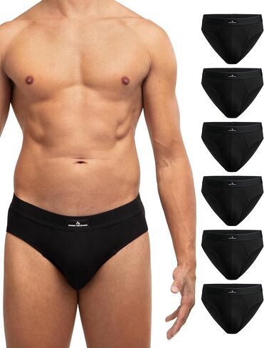 DANISH ENDURANCE Men’s Cotton Briefs, Tag-Free, Comfortable Waistband, 6-Pack in Kuwait