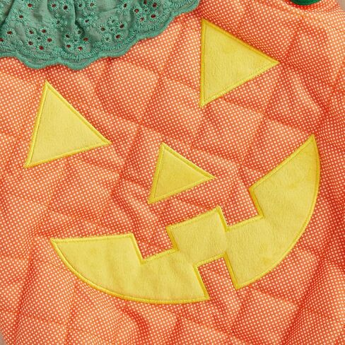 Toddler Baby Girl Boy Halloween Pumpkin Costumes Pumpkin Face Print Tie-Up Sleeveless Cosplay Romper Bodysuit Clothes in Saudi Arabia