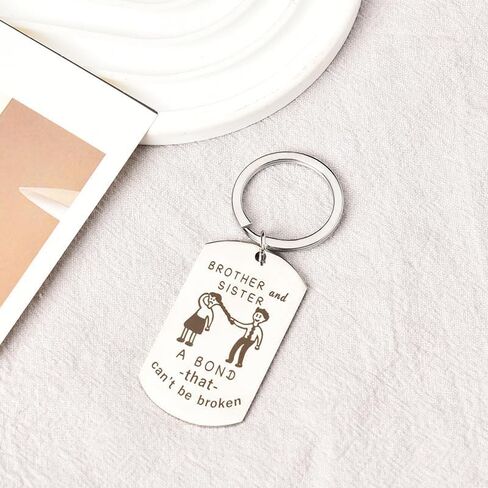 Funny Brother Sister Keychain Gifts for Men Big Little Brother Gift from Little Big Sister Gifts for Women Sister Birthday Gift Ideas Brother Christmas Gifts for Sister Brother Keychains in Saudi Arabia