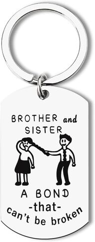 Funny Brother Sister Keychain Gifts for Men Big Little Brother Gift from Little Big Sister Gifts for Women Sister Birthday Gift Ideas Brother Christmas Gifts for Sister Brother Keychains in Saudi Arabia