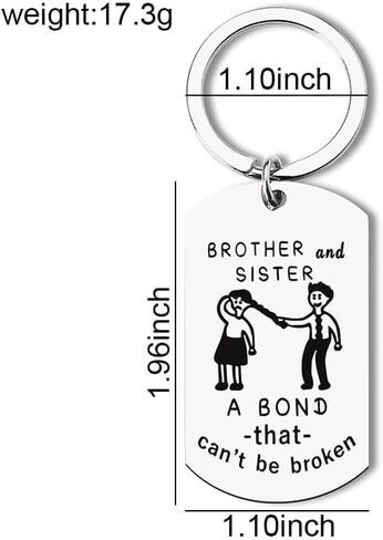 Funny Brother Sister Keychain Gifts for Men Big Little Brother Gift from Little Big Sister Gifts for Women Sister Birthday Gift Ideas Brother Christmas Gifts for Sister Brother Keychains in Saudi Arabia