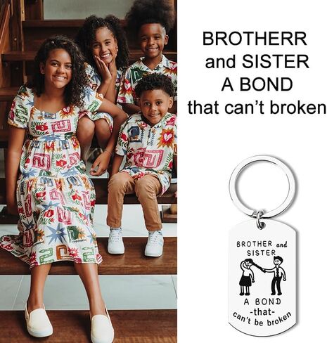 Funny Brother Sister Keychain Gifts for Men Big Little Brother Gift from Little Big Sister Gifts for Women Sister Birthday Gift Ideas Brother Christmas Gifts for Sister Brother Keychains in Saudi Arabia