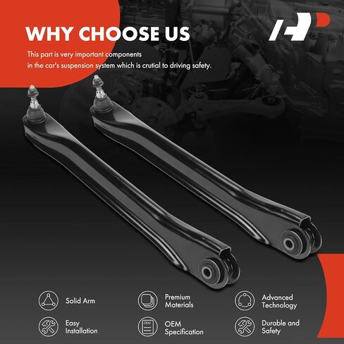 A-Premium 2 x Rear Lower Control Arms, with Ball Joint & Bushing, Compatible with Ford Escape 2001-2008 & Mazda Tribute 2001-2006 & Mercury Mariner 2005-2008 in Saudi Arabia