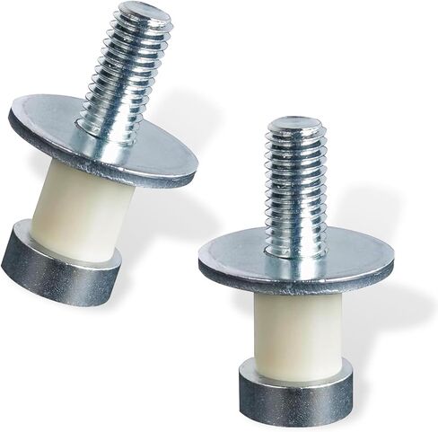 قطعتان من أداة قفل الباب، مسمار قفل باب السيارة من الفولاذ المقاوم للصدأ الملولب القياسي، قطع غيار السيارات البديلة المعدلة، تناسب معظم شاحنات السيارات وسيارات الدفع الرباعي (فضي) in Kuwait