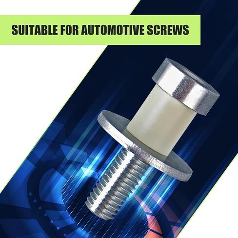 قطعتان من أداة قفل الباب، مسمار قفل باب السيارة من الفولاذ المقاوم للصدأ الملولب القياسي، قطع غيار السيارات البديلة المعدلة، تناسب معظم شاحنات السيارات وسيارات الدفع الرباعي (فضي) in Kuwait