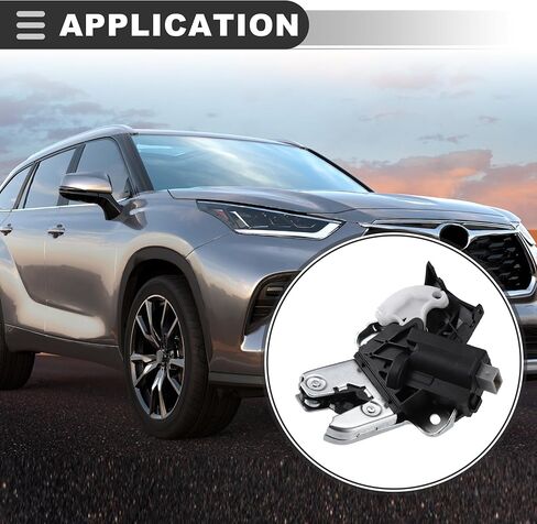 مشغل تحرير غطاء صندوق السيارة الخلفي من Motoforti، مشغل قفل الباب، لسيارة Audi A4 2005-2016، معدن بلاستيكي، 4E0827505C، أسود in Saudi Arabia