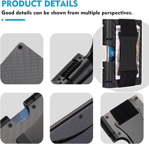 Wallet For Men - Reinvented Design Men's Wallet - Slim, Minimalistic & Seamless, Blocks RFID Scanners (Aluminum Black) in Saudi Arabia