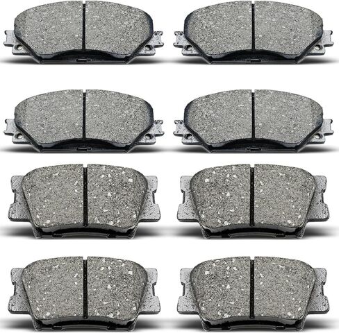 8Pcs Front Rear Ceramic Brake Pads Fit for 2010-2012 Lexus HS250h, for 2006-2018 Toyota RAV4 in Saudi Arabia