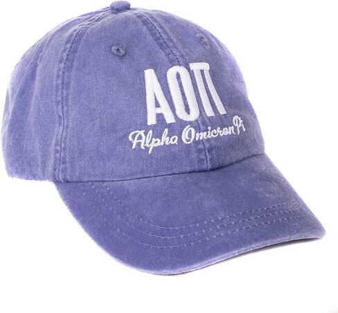 Desert Cactus Alpha Omicron Pi Sorority Baseball Hat – Adjustable Alpha O AOII Embroidered Cap with Greek and Cursive Font(S) in Saudi Arabia