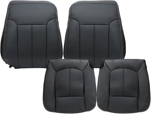 NLQR Driver & Passenger Side Bottom & Top Lean Back Replacement Seat Covers Black Compatible with Ford F250 F350 F450 F550 Lariat 2011 2012 2013 2014 2015 2016 in Saudi Arabia