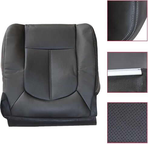 NLQR Driver & Passenger Side Bottom & Top Lean Back Replacement Seat Covers Black Compatible with Ford F250 F350 F450 F550 Lariat 2011 2012 2013 2014 2015 2016 in Saudi Arabia